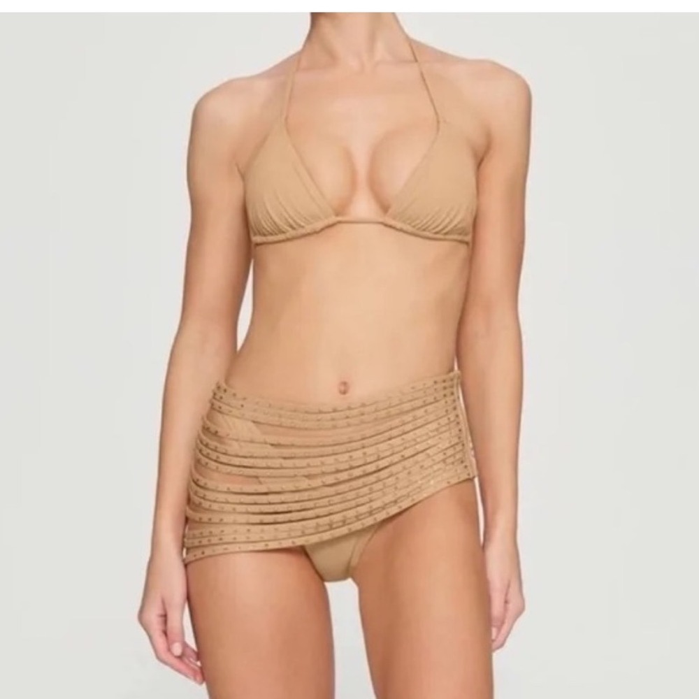 SKIMS Beige Swim Sarong Coverup